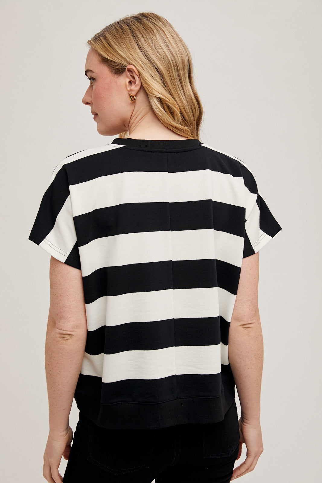 Stripe Dolman Top
