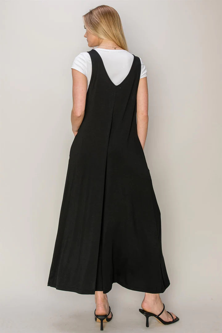 Jersey V-neck Jumpsuit multiple colors 40% off use code:sale40