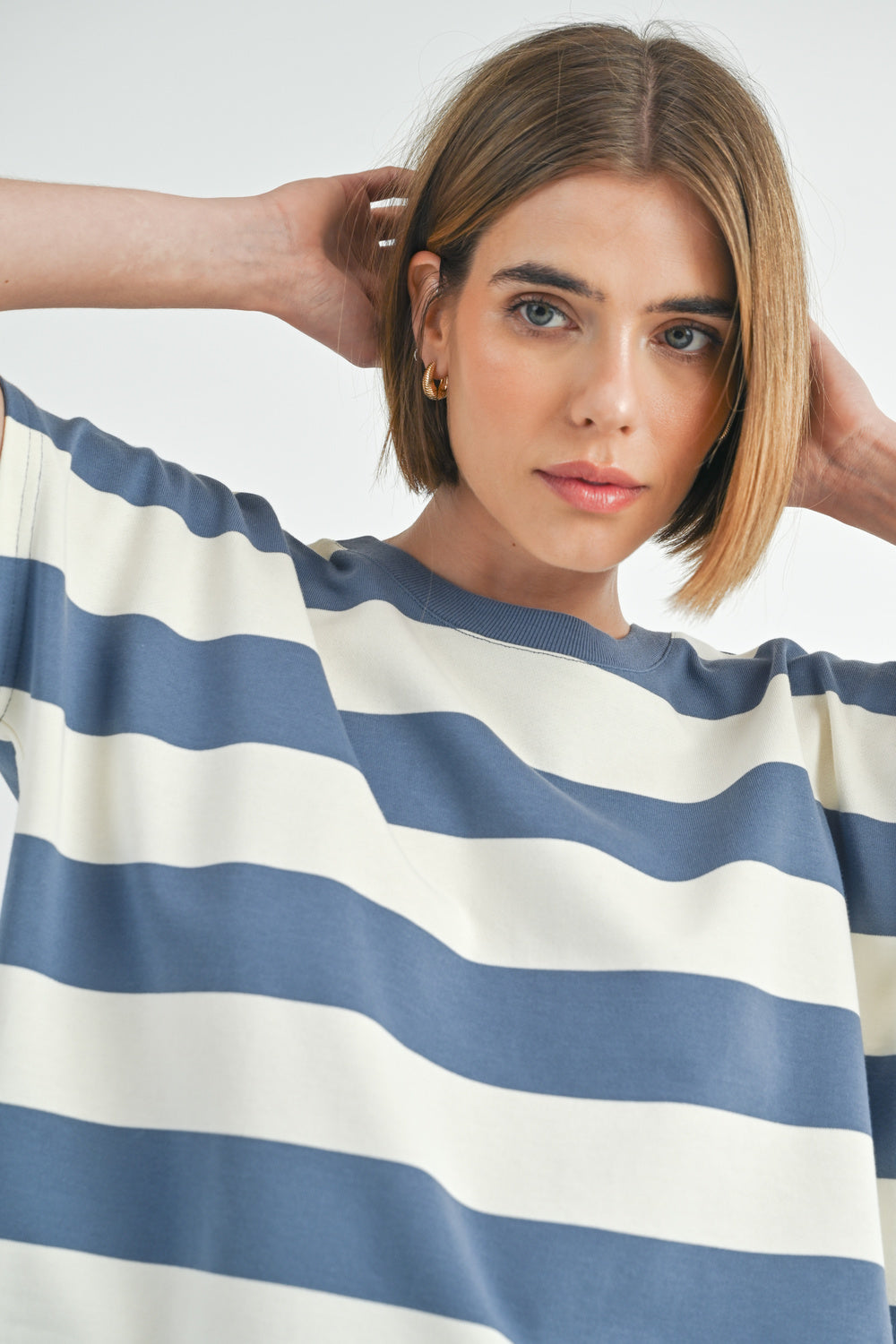 Stripe Dolman Top