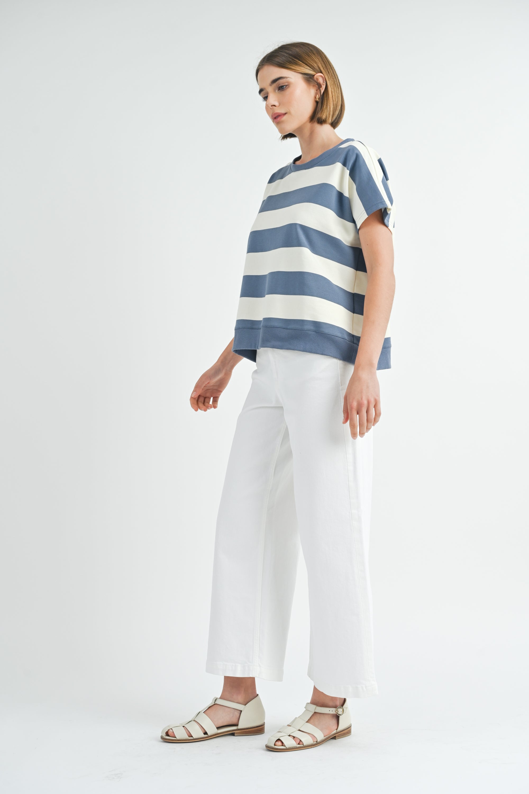Stripe Dolman Top