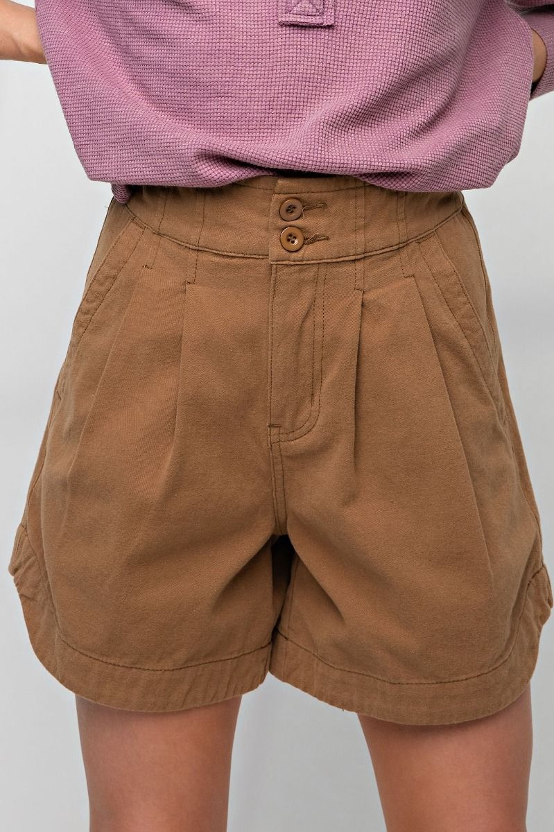 Soft Twill Shorts in Two Colors
