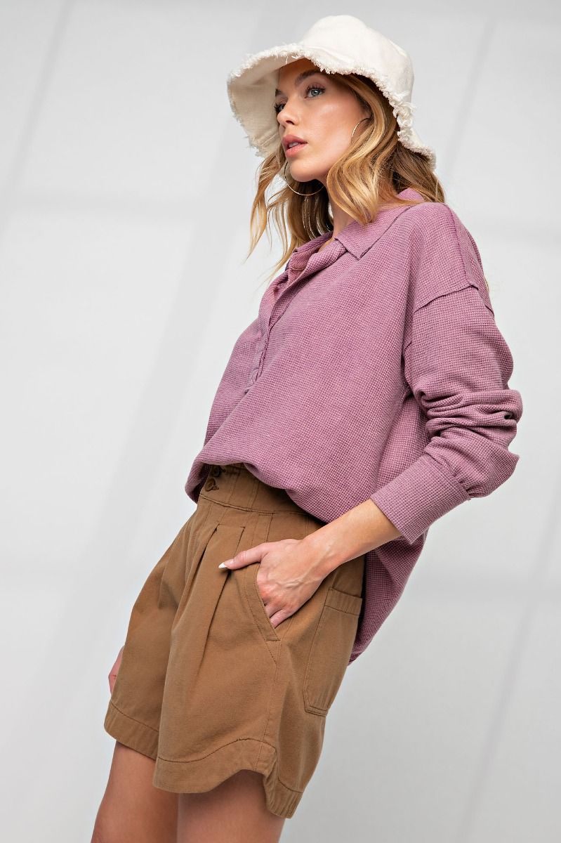 Soft Twill Shorts in Two Colors