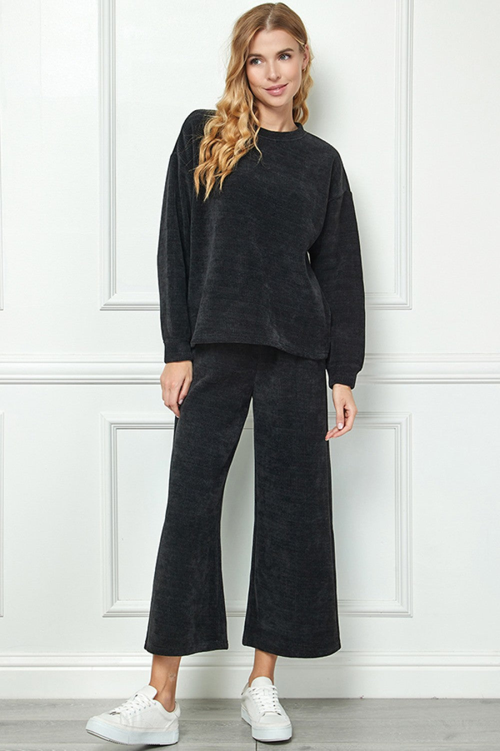 Chenille Top in Black