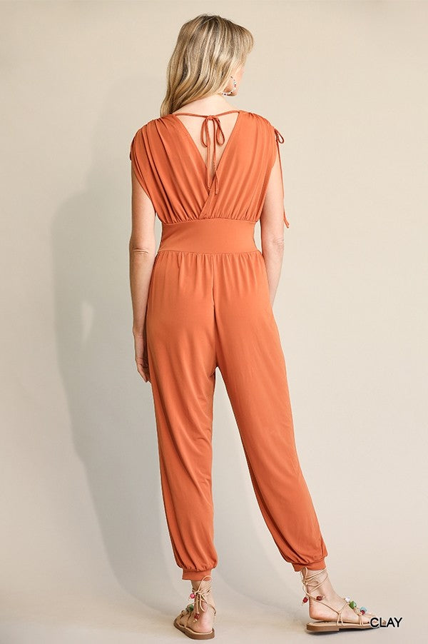 Jogger Jumpsuit in Clay