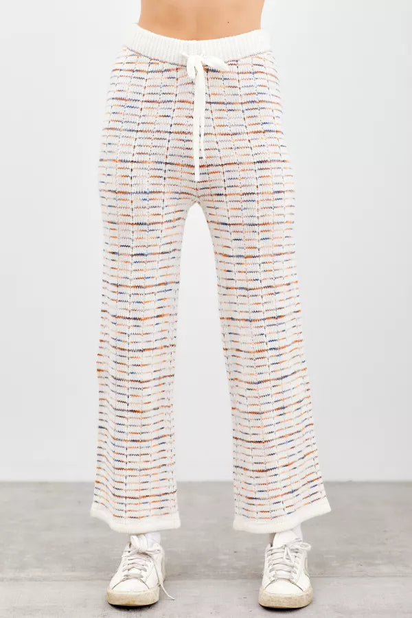 Multi color knit pants