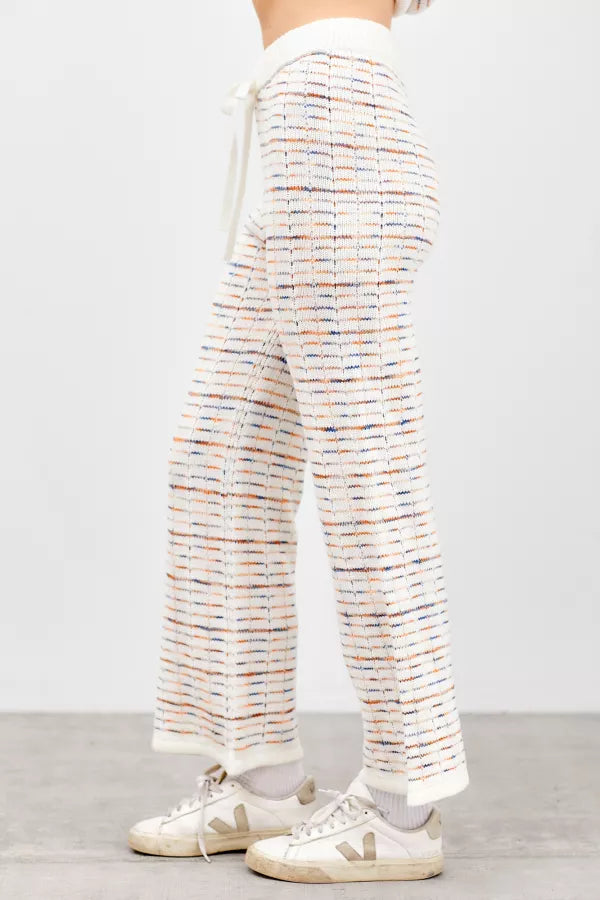 Multi color knit pants