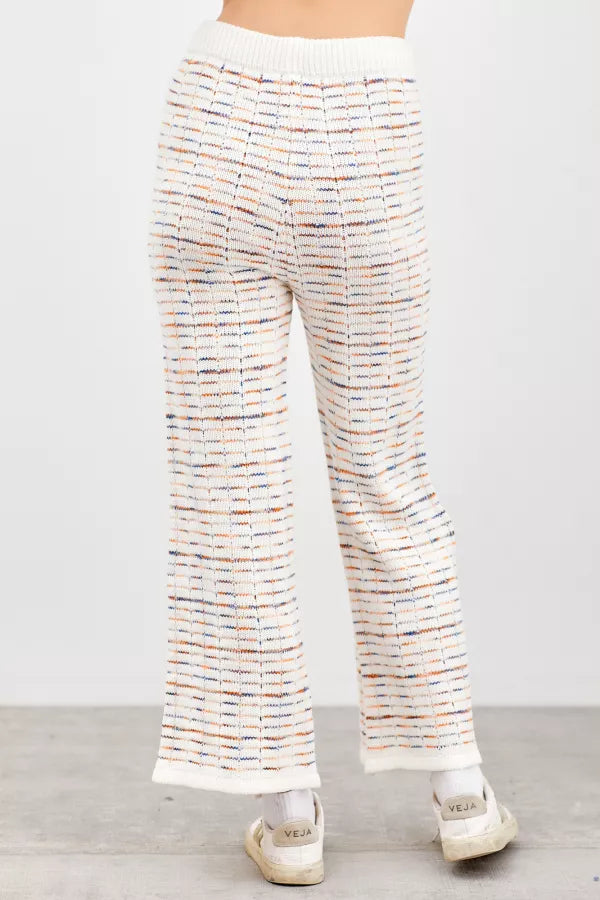 Multi color knit pants