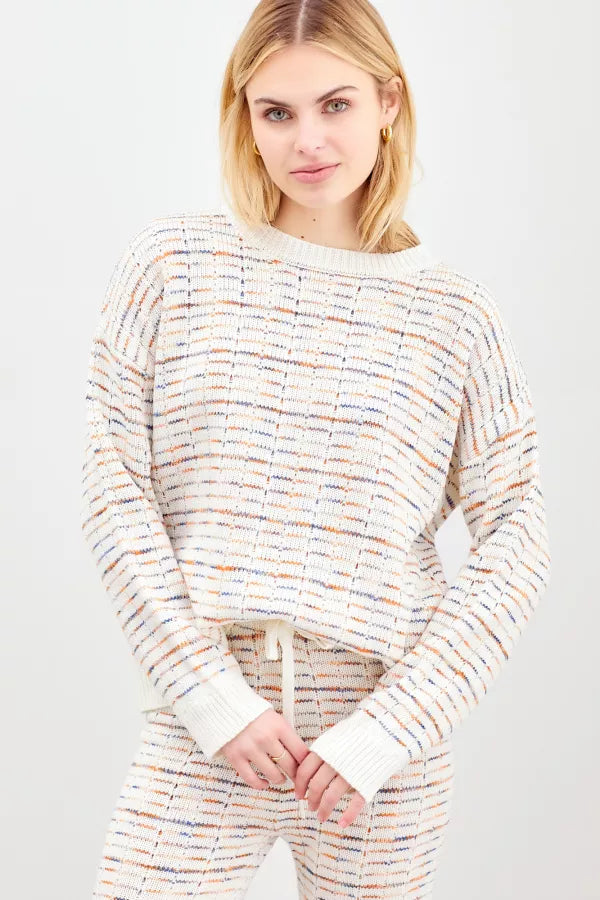 Long sleeve multi color top