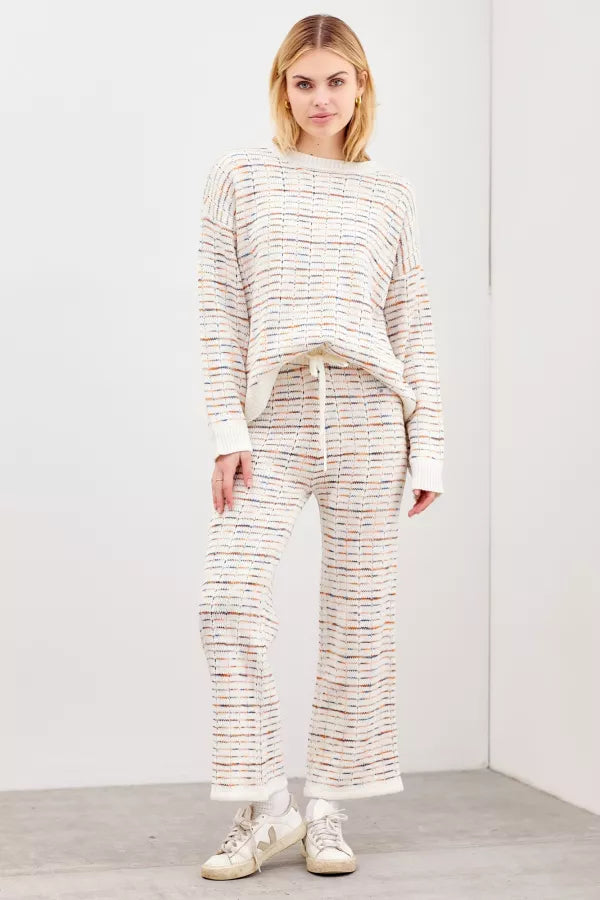 Long sleeve multi color top
