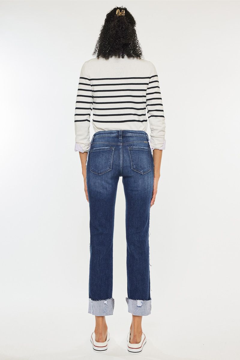 Kancan Midrise Slim Straight Jeans