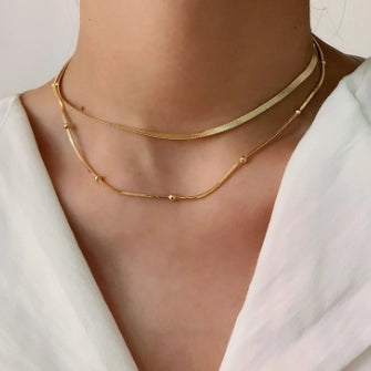 New! Dotted Snake layered Necklace