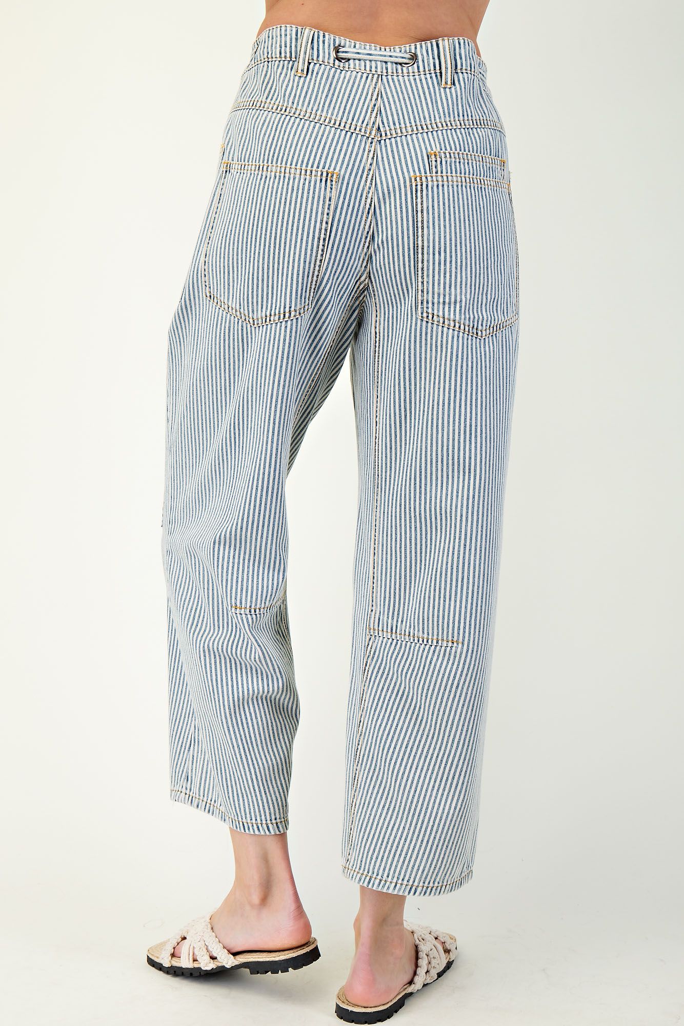 Stripe Washed Twill Jeans