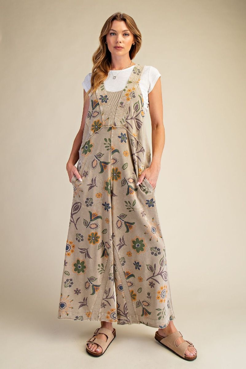 Floral Overalls