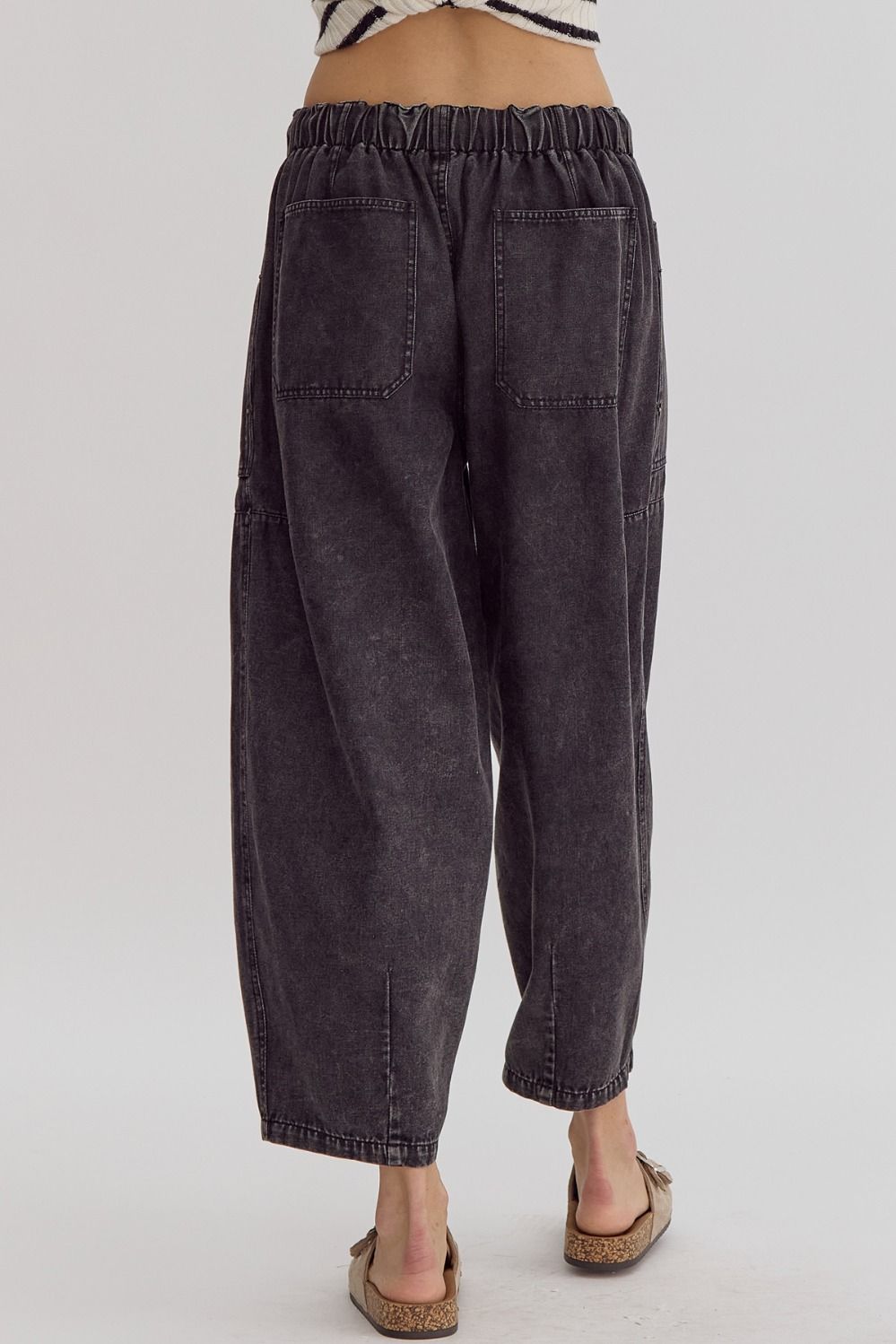 Mid-Rise Utility Pans in Black by Entro