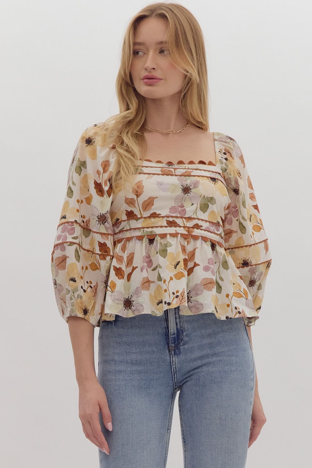 Petal Perfect Peplum Top