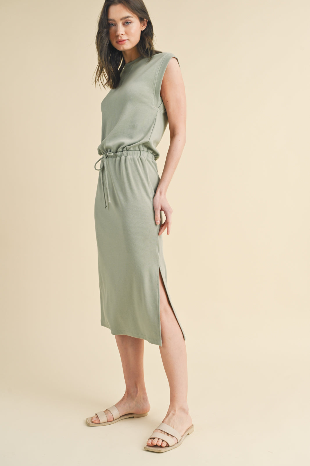 Ribbed Midi Dress available in 3 colors