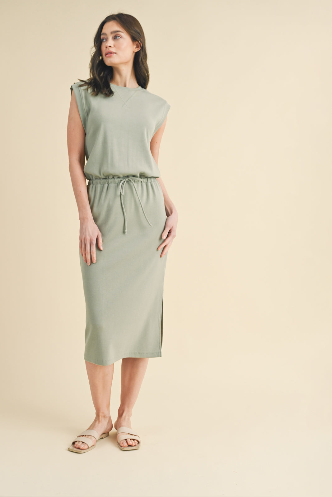 Ribbed Midi Dress available in 3 colors