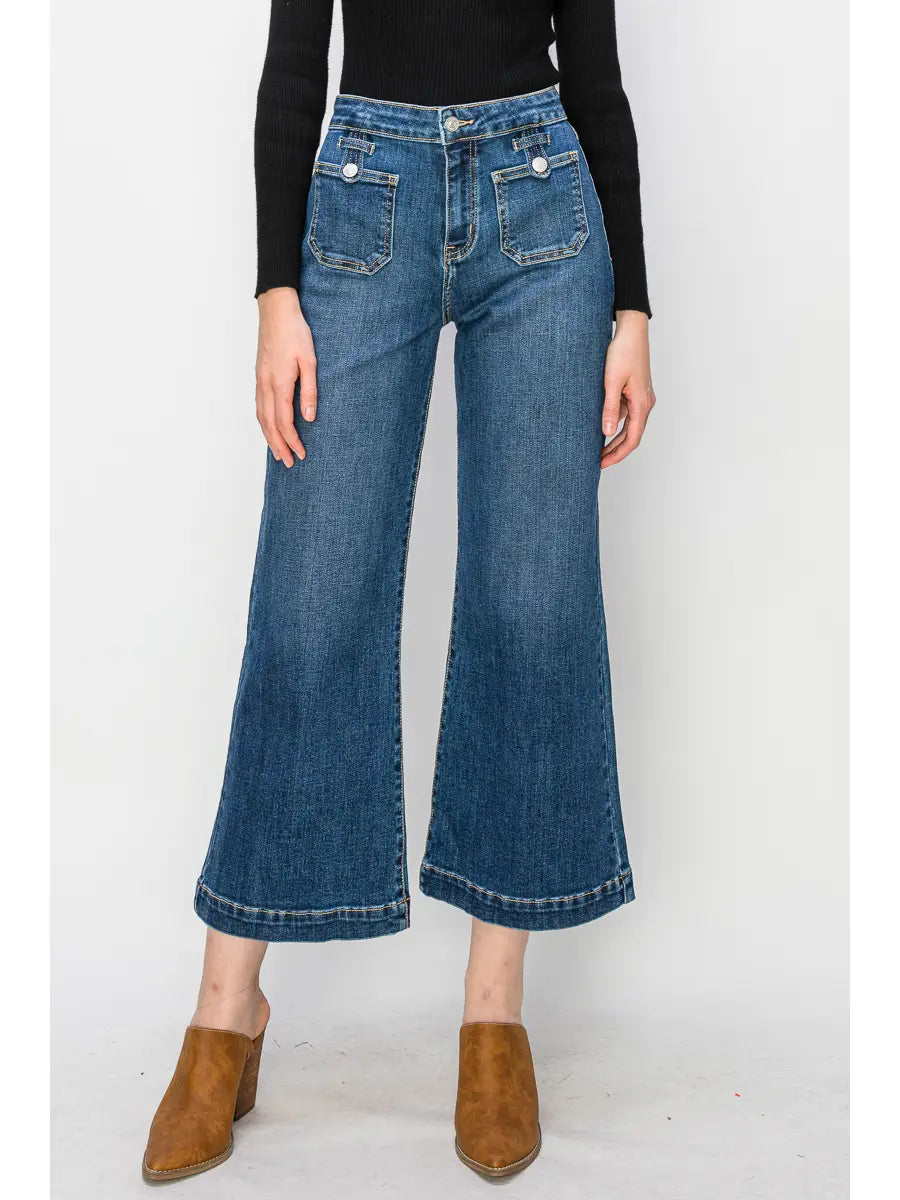 Artemis Vintage High Rise Crop Jeans