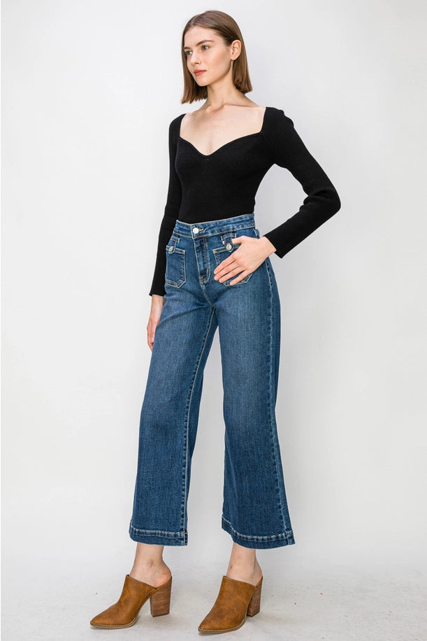 Artemis Vintage High Rise Crop Jeans