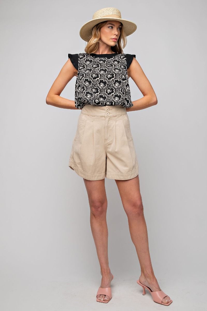 Soft Twill Shorts in Two Colors