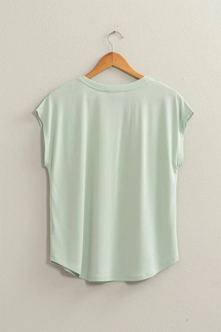 Oversized Soft Top in Mint