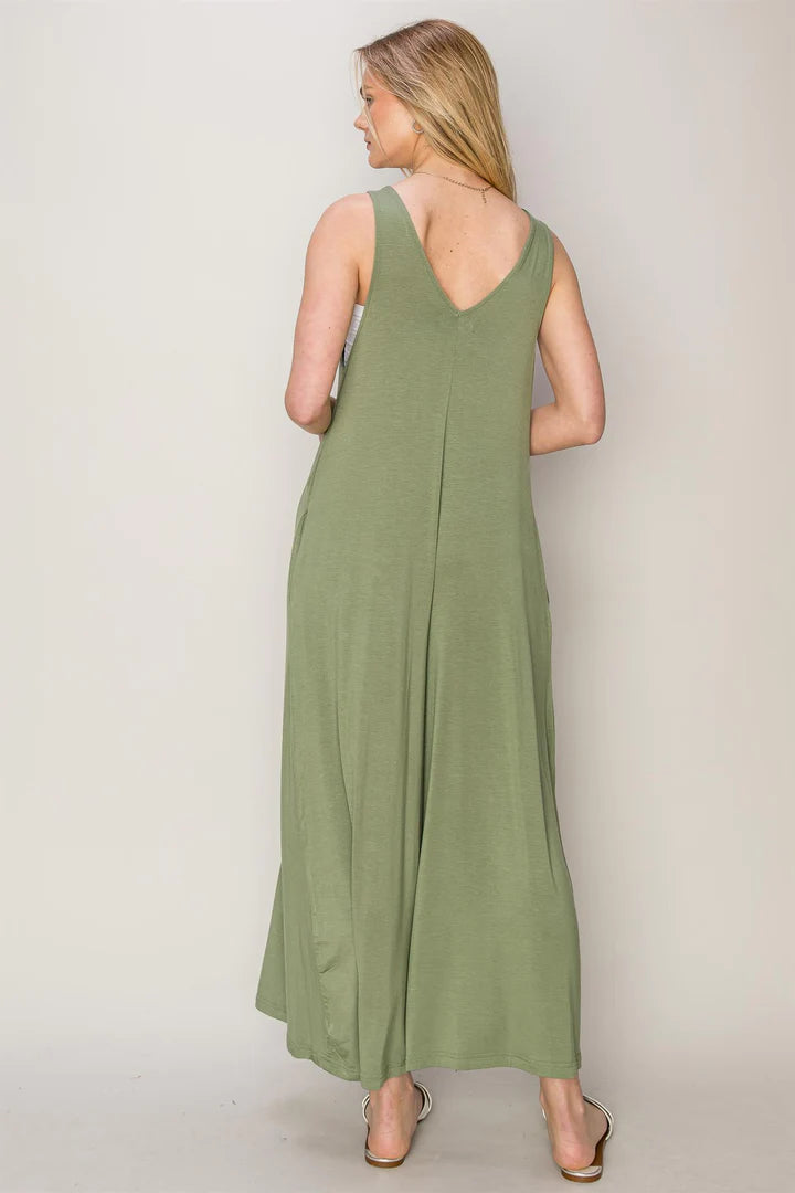 Jersey V-neck Jumpsuit multiple colors 40% off use code:sale40