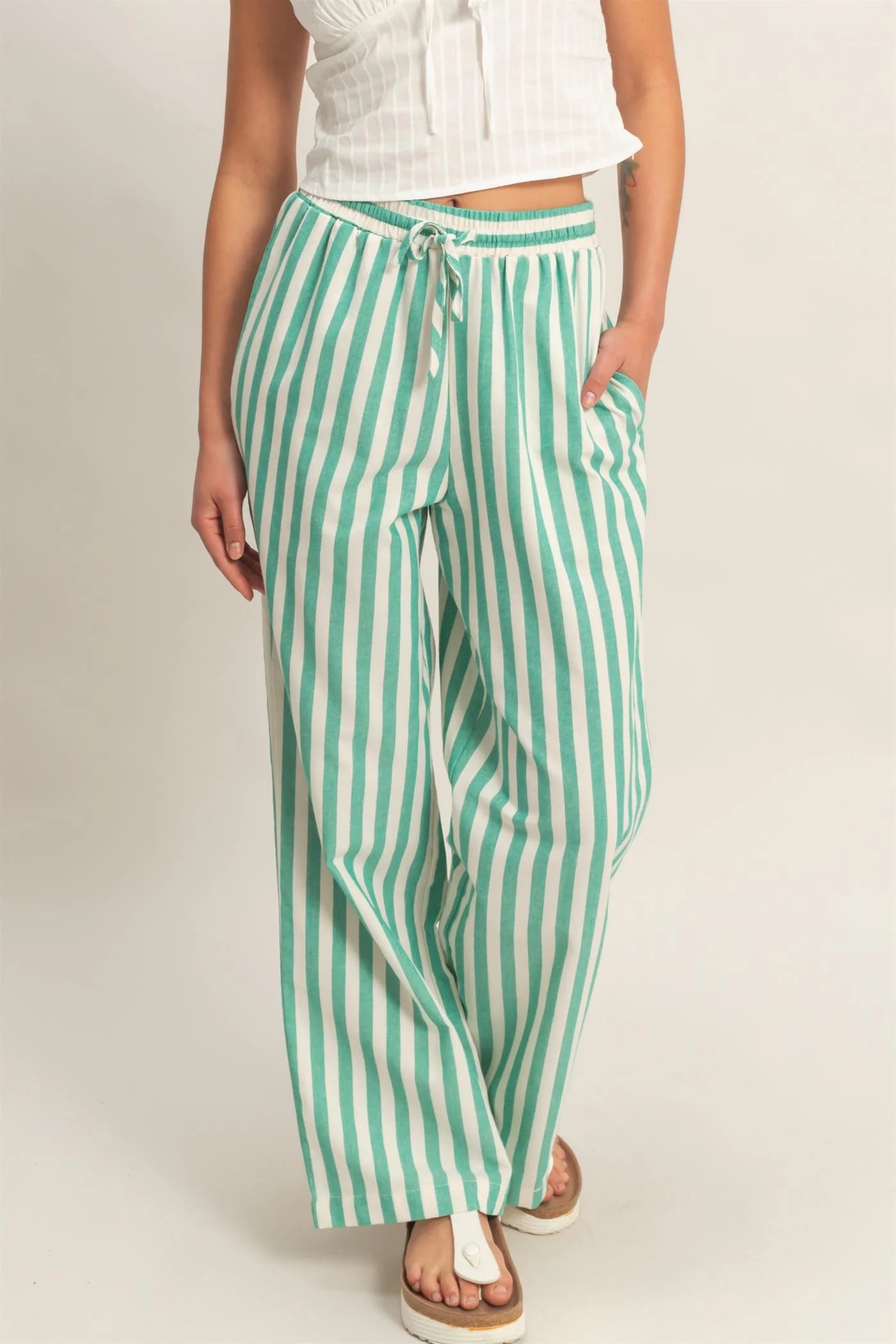 Laid-Back Stripe Pants