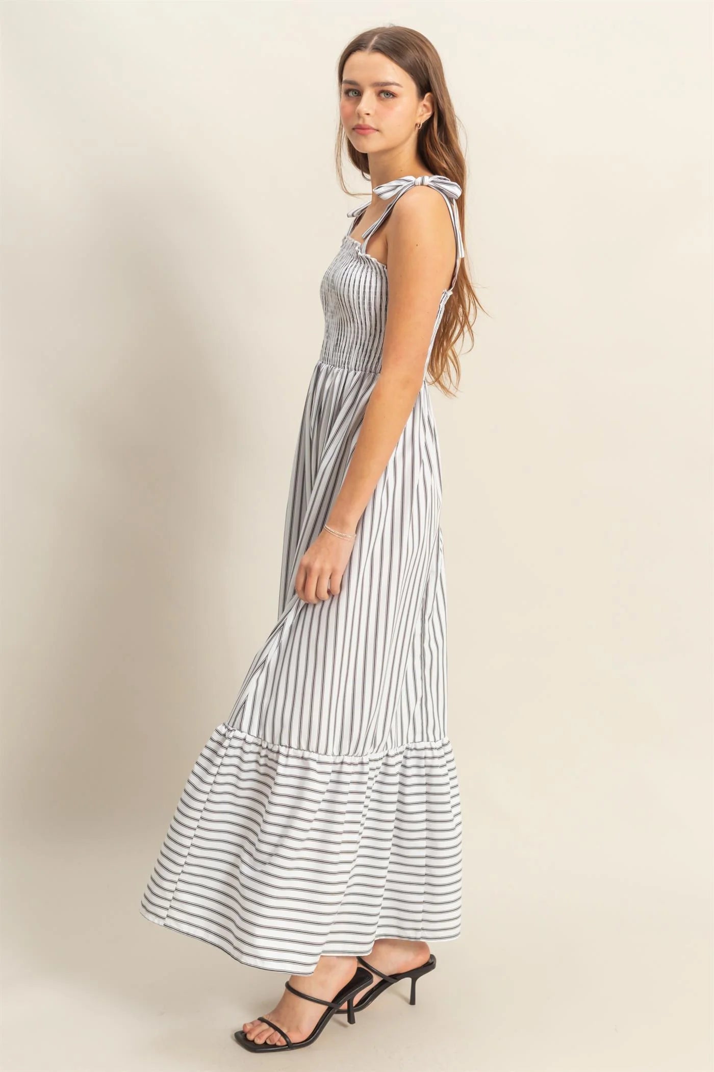 Smocked Poplin Dress