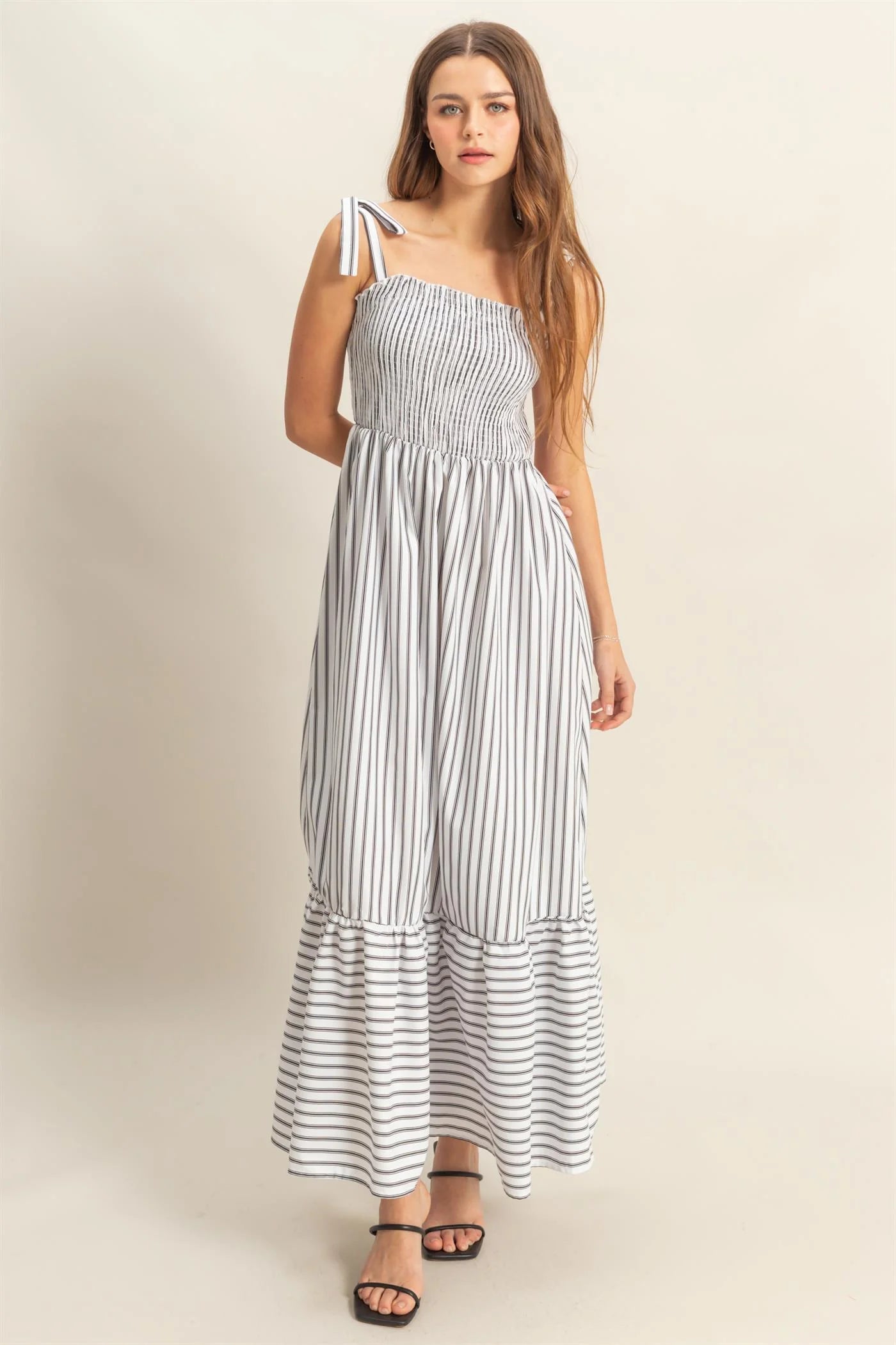 Smocked Poplin Dress