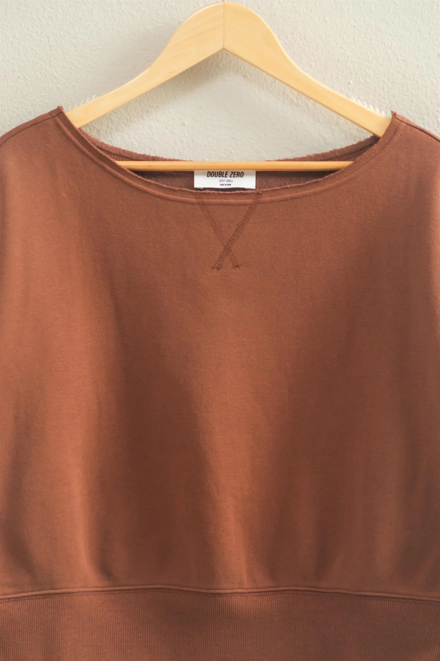 Boatneck Sweatshirt in Chestnut
