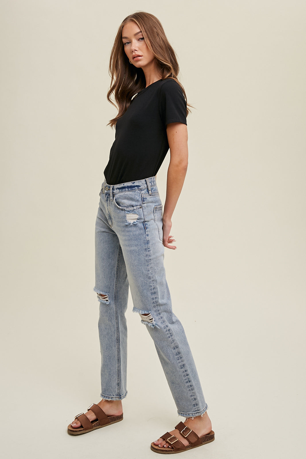 Ribbed Knit Short Sleeve Top in 5 Colors