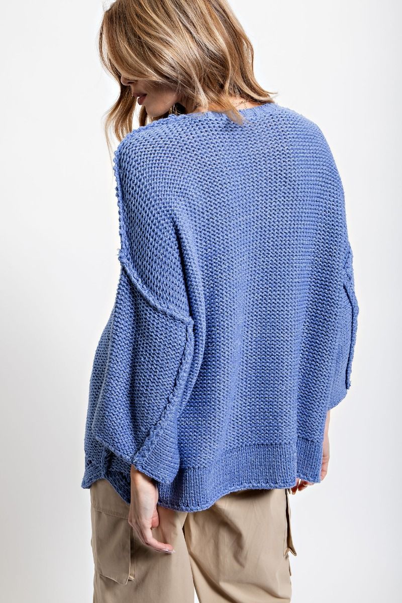 Boxy Dolman in Peri Blue also in Plus Size