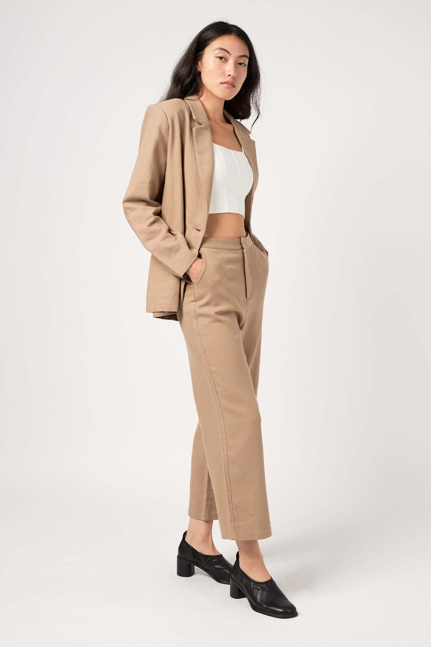 Reagan Pants in Taupe