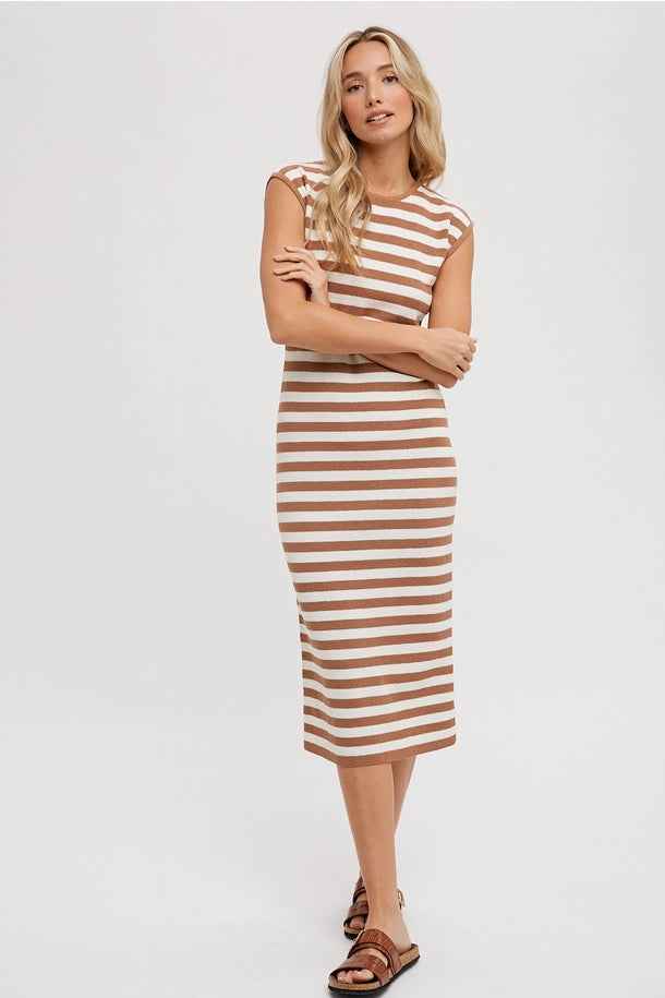 Striped Midi Dress