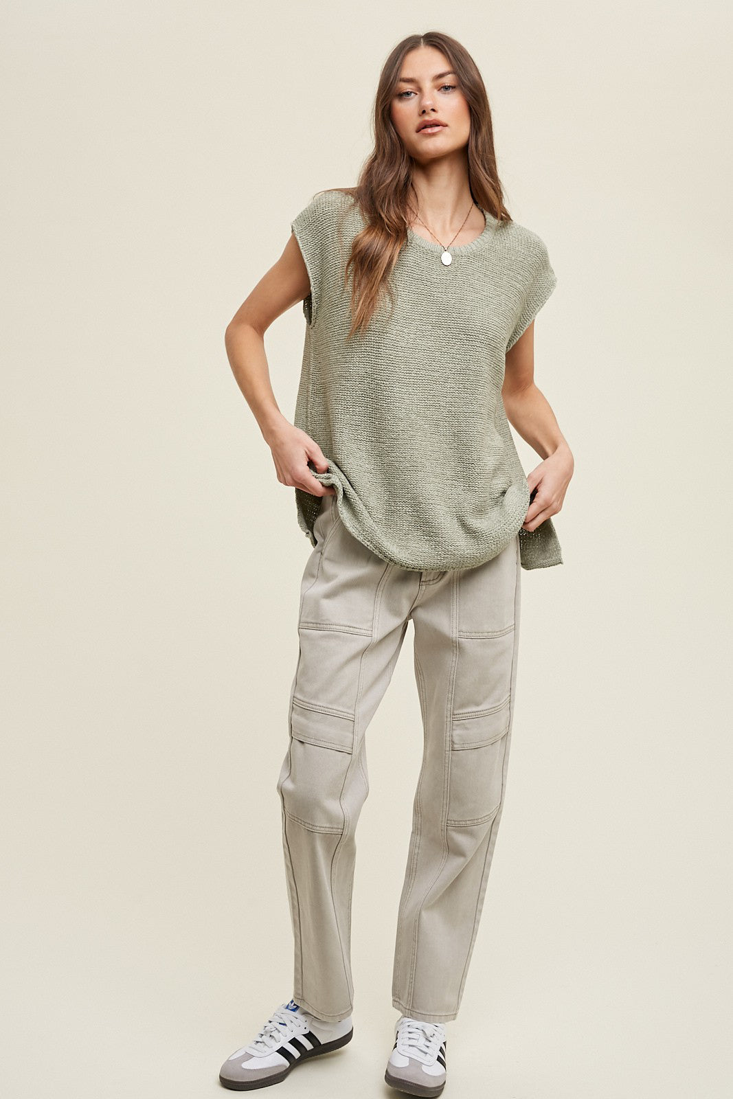 Sweater Vest Top in Two Colors