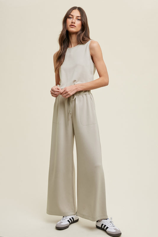 Wide leg Tank jumpsuit 40%off use code sale40 at checkout