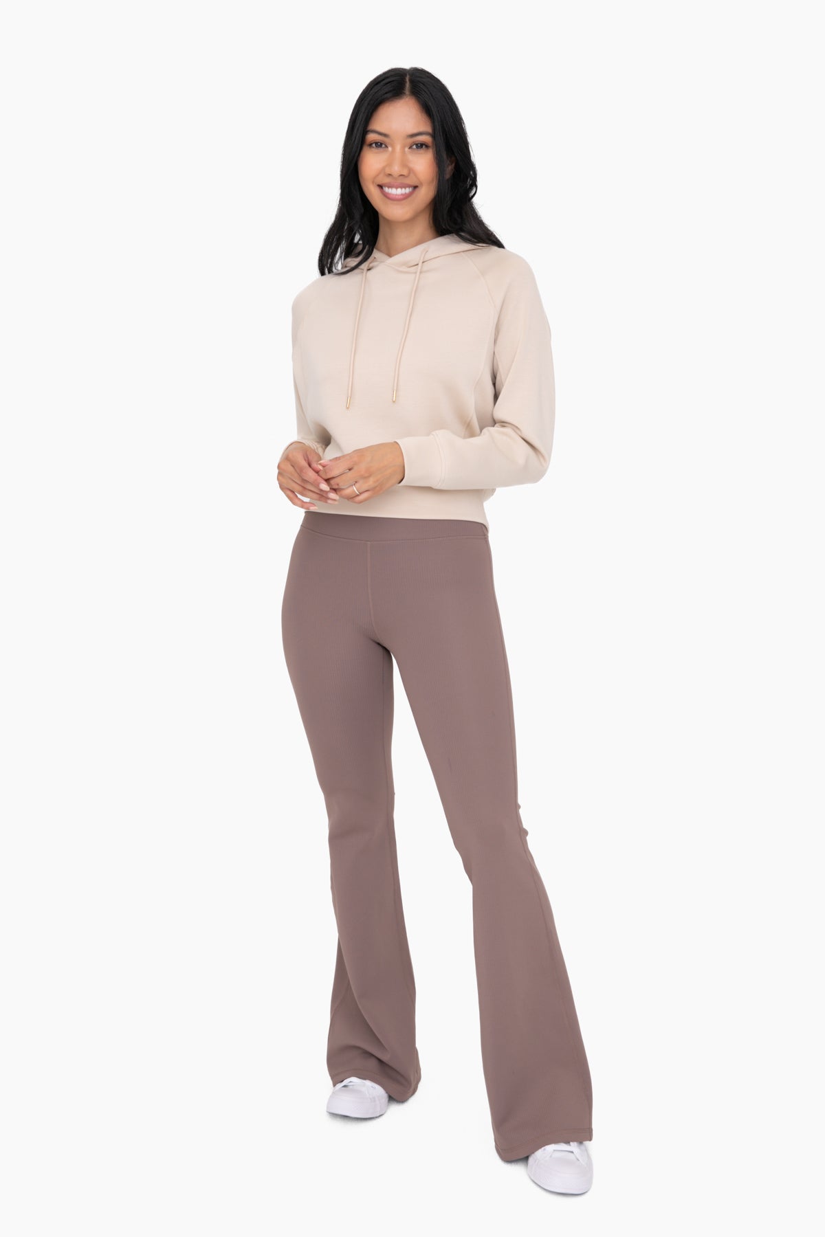 Flare leggings in Deep Taupe