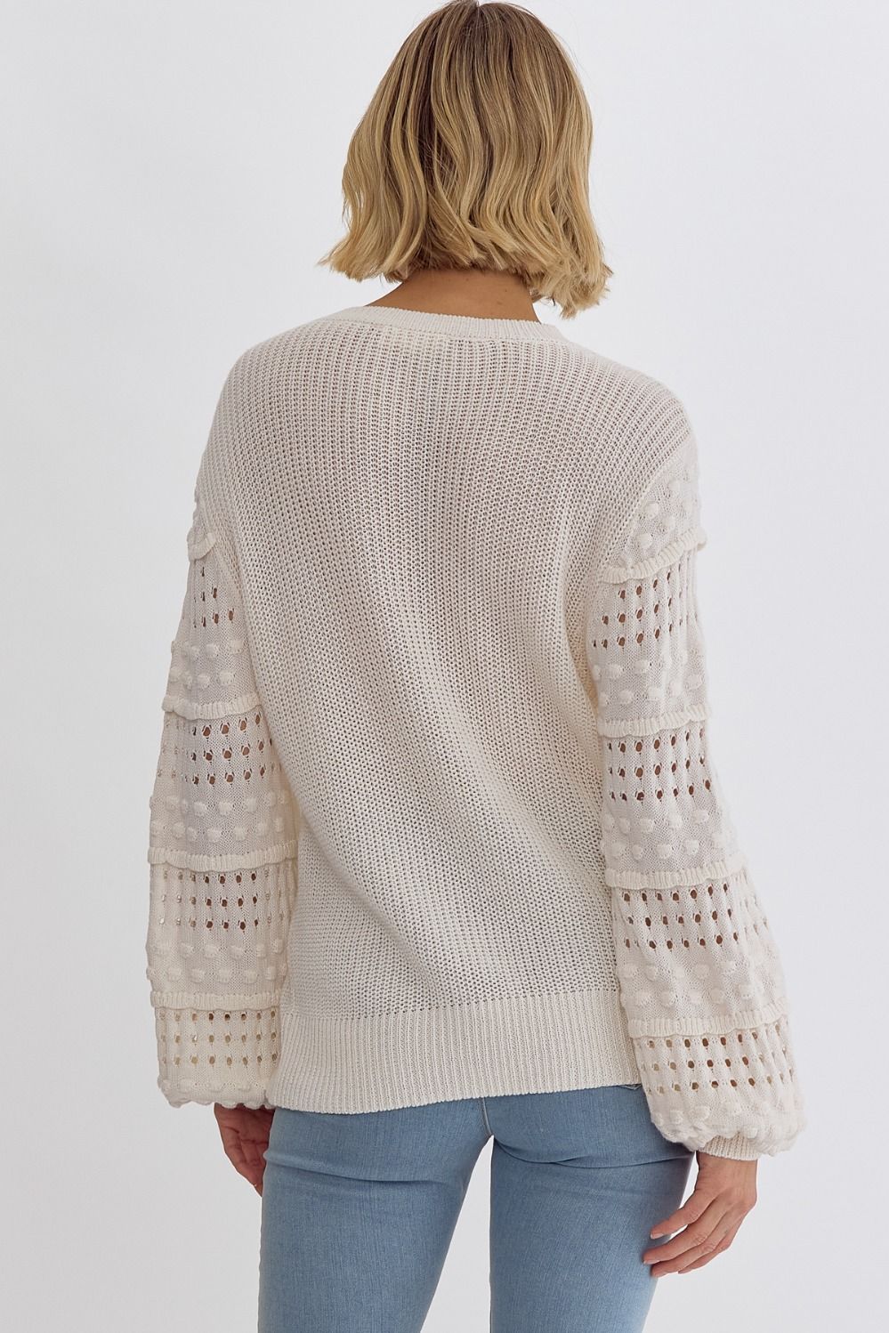 Detail Sleeve Sweater
