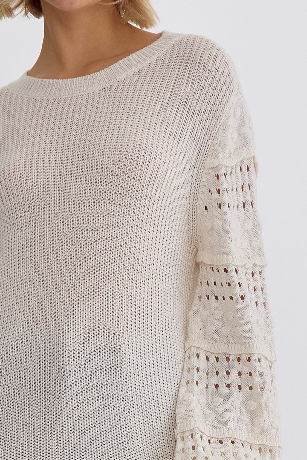 Detail Sleeve Sweater