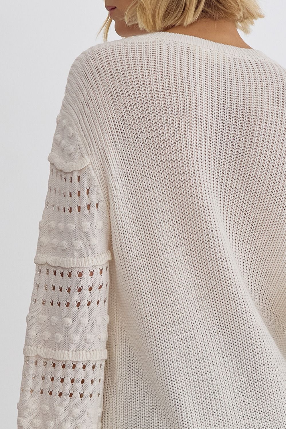 Detail Sleeve Sweater