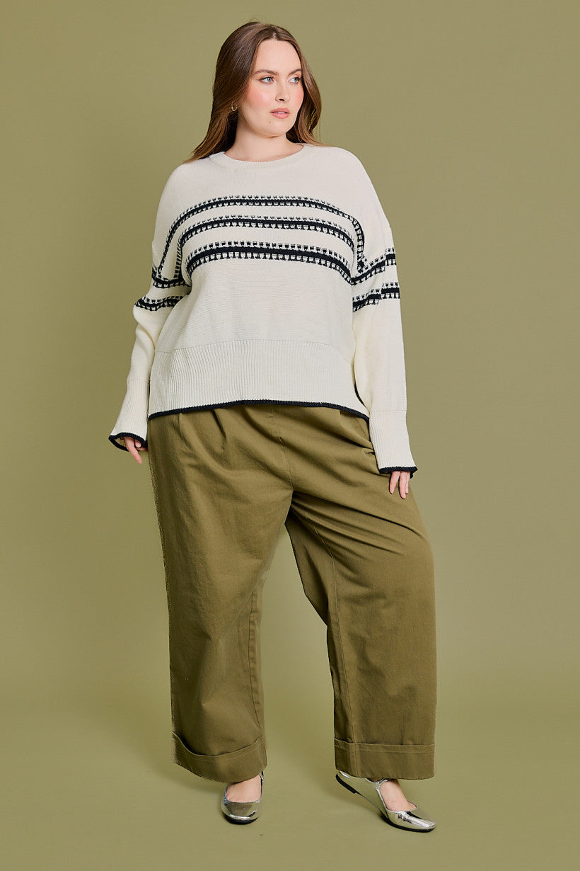 Plus Size Long Sleeve Sweater