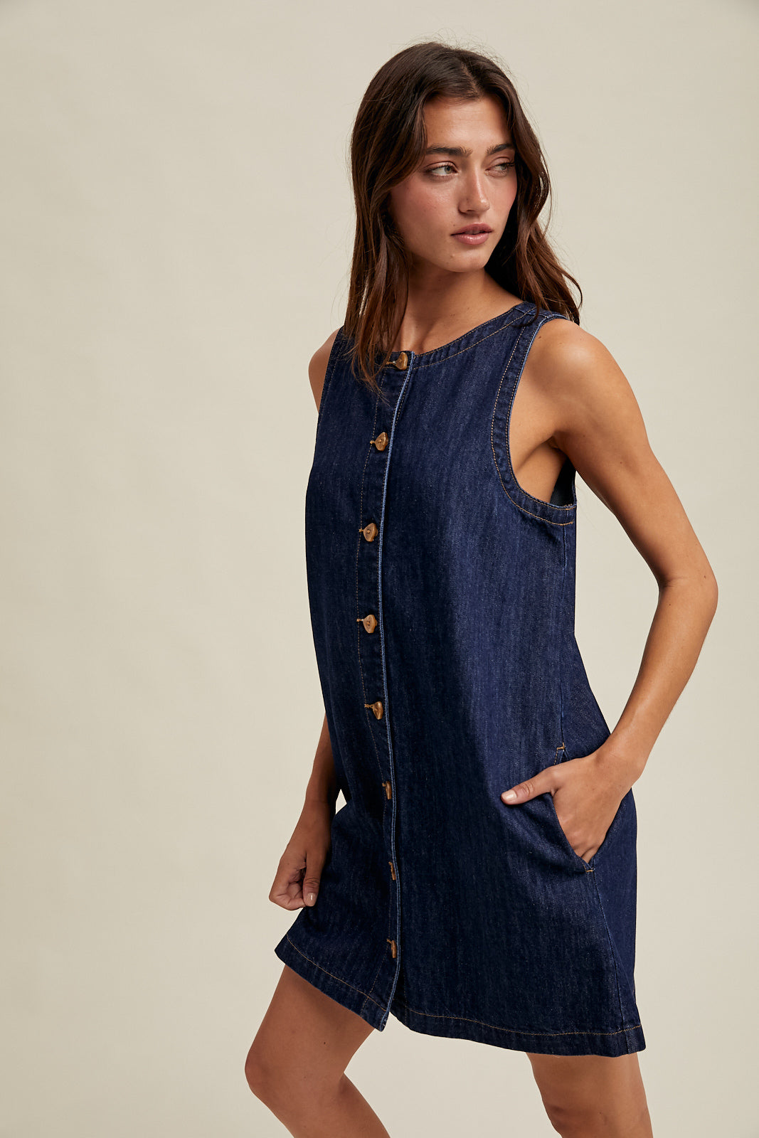 Mini Denim Dress