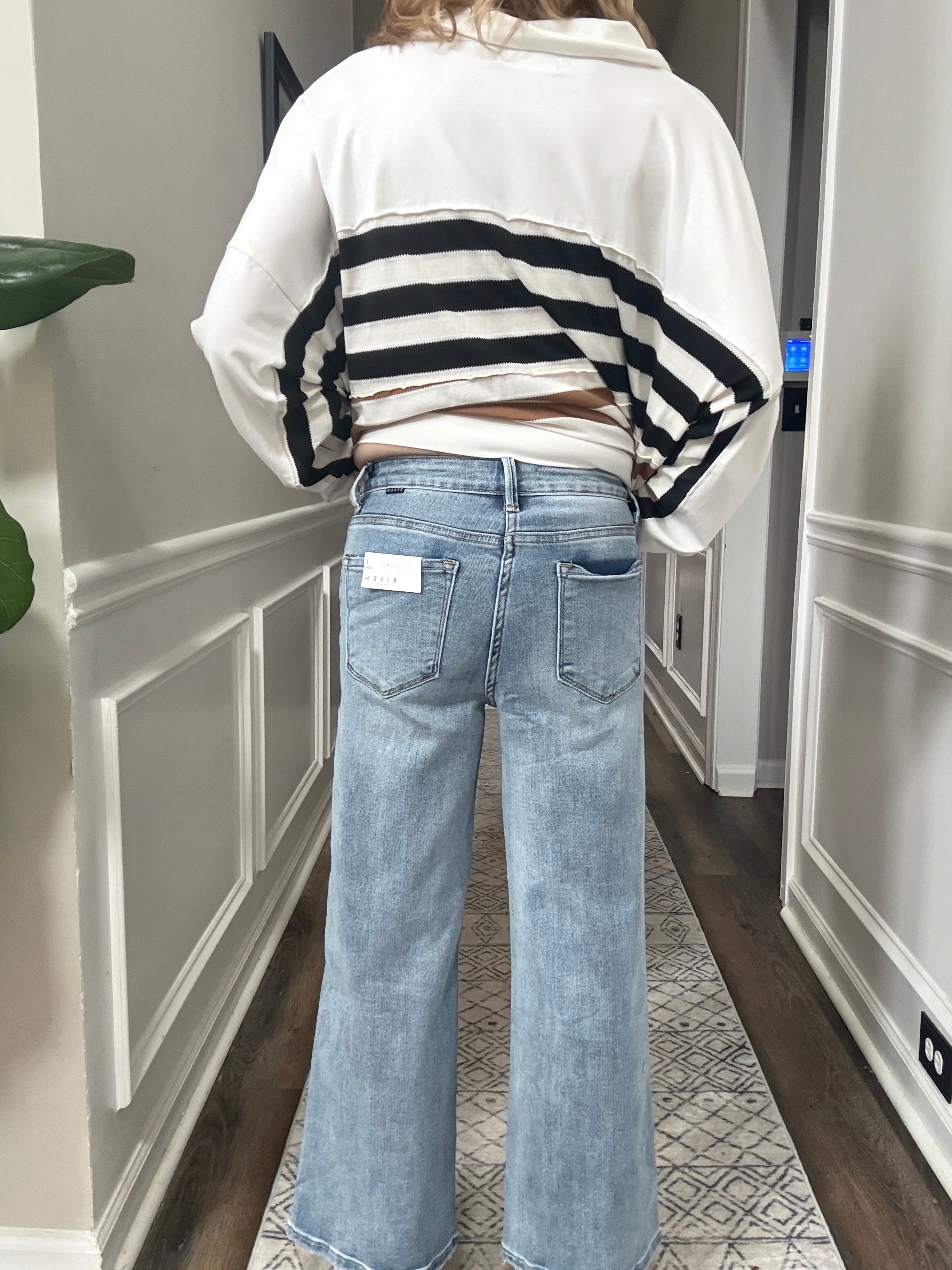 Risen Brand High Rise Jeans Medium Wash