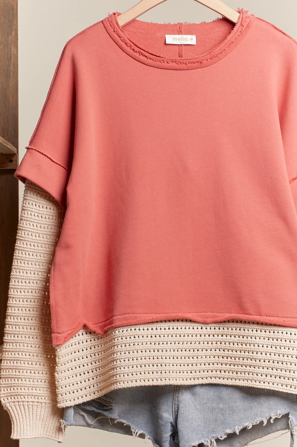 Layered Knit Sweater