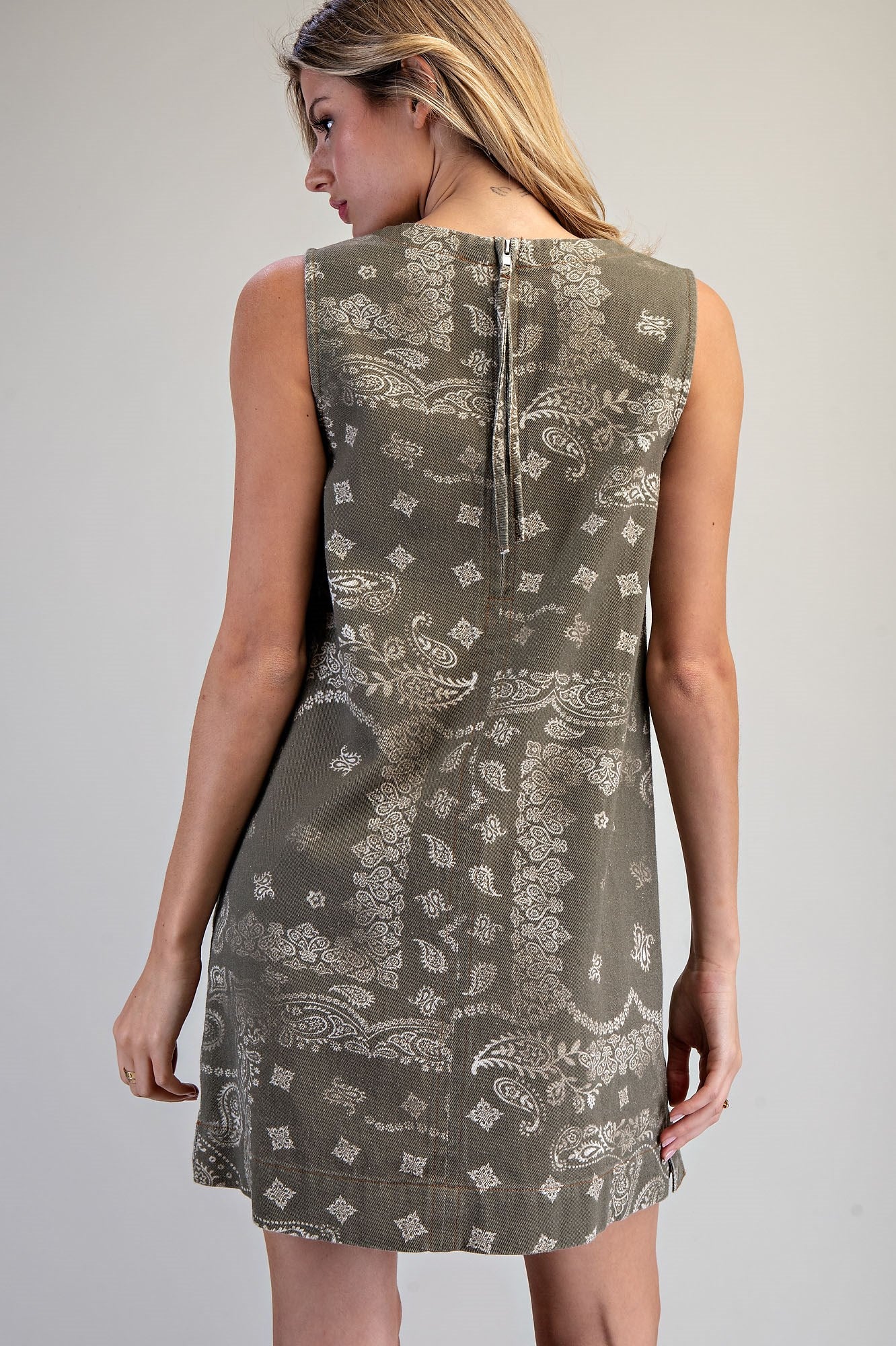 Bandana Print Mini Dress