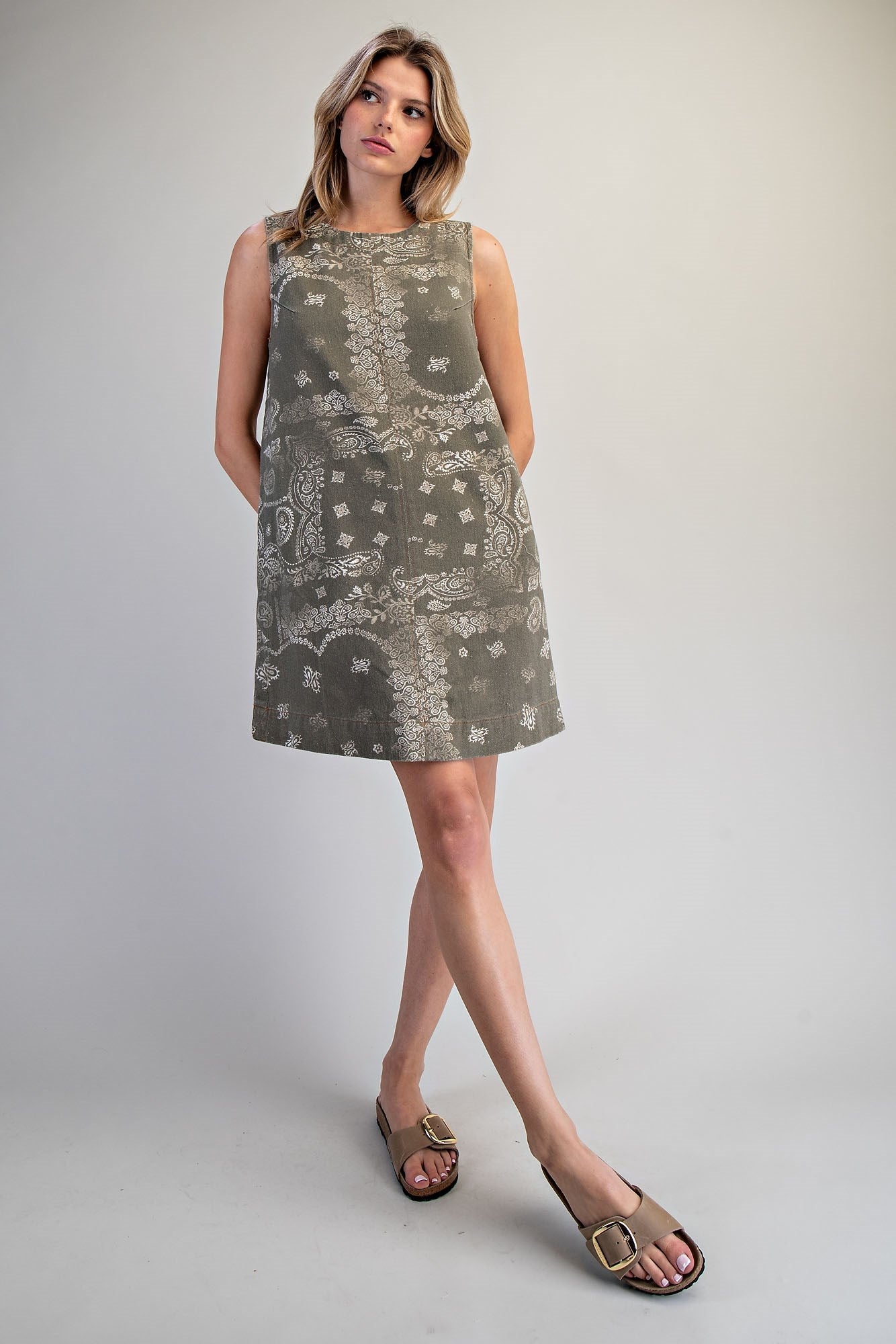 Bandana Print Mini Dress
