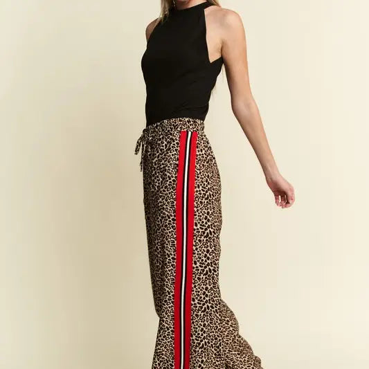 Leopard Contrast Trousers