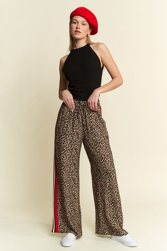 Leopard Contrast Trousers