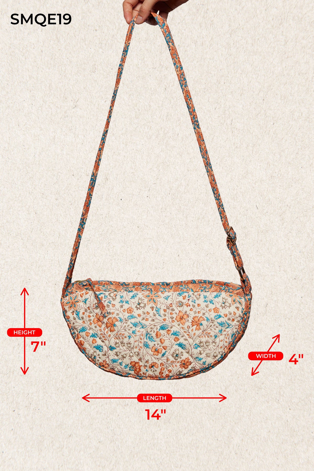Essential Lightweight Quilted Floral Bag
