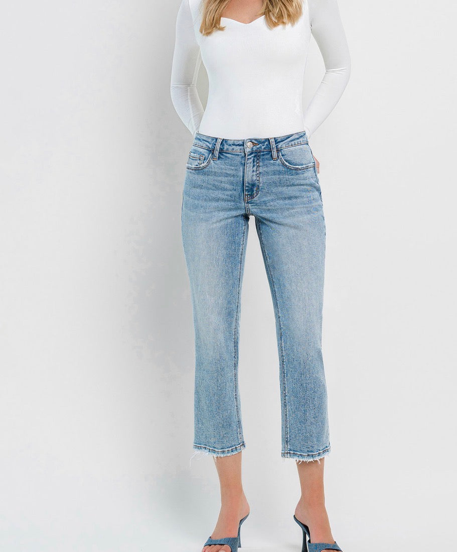 Vervet High Rise Straight Leg Jeans